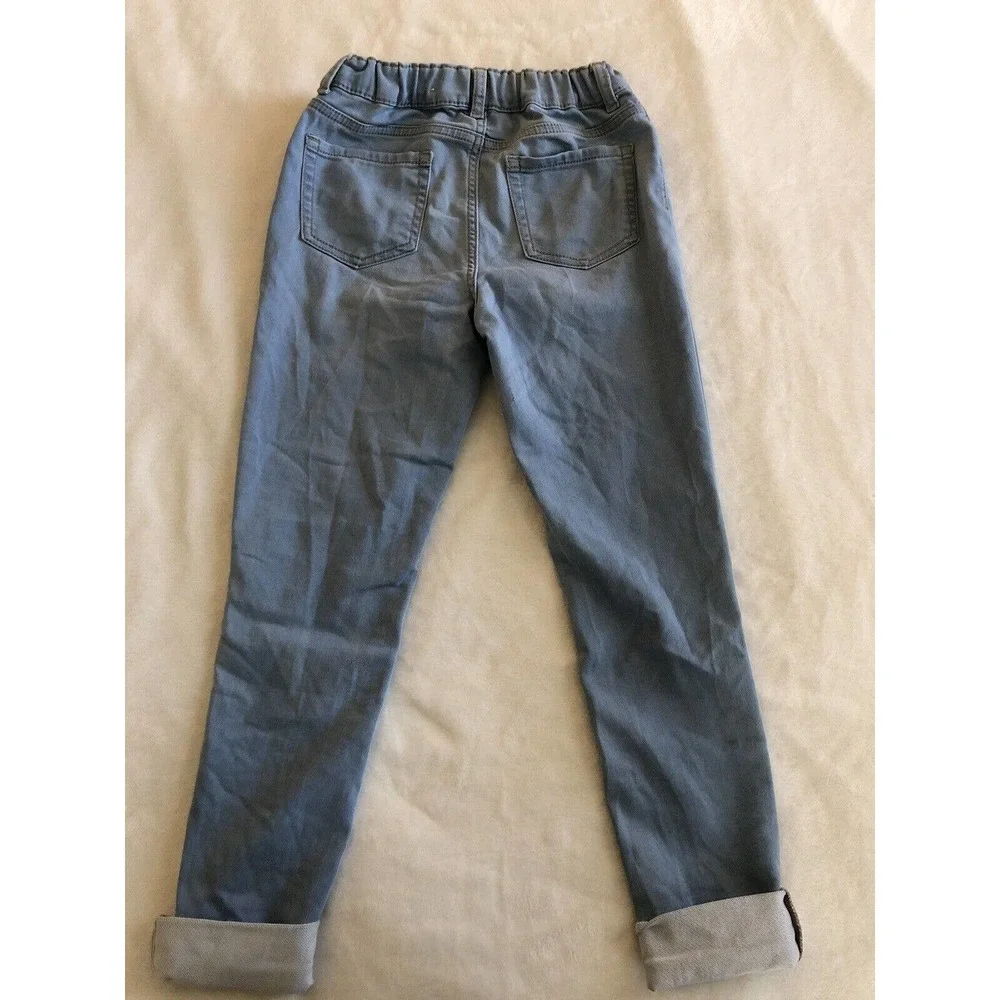 Childrens Place Girls Legging Blue Jeans Size 12 Skinny Stretch Waist Light Wash